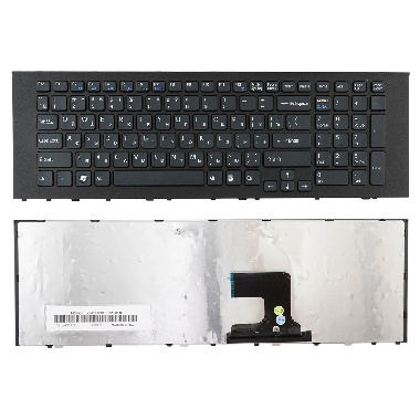 Клавиатура Sony VPC-EF, VPCEF черная с рамкой