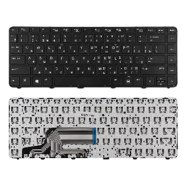 Клавиатура HP Probook 430 G3, 440 G3 Series. Плоский Enter. Черная, с рамкой