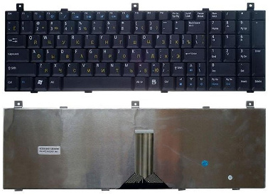 Клавиатура Acer Aspire 9500, 9503, 9504, 1800, 1801. Плоский Enter. Черная, без рамки. PN: K022602A1