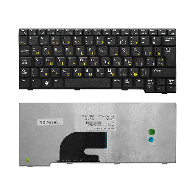 Клавиатура Acer Aspire One 531, A110, A150, D150, ZG5. Г-образный Enter. Черная без рамки. PN: 9J.N9