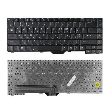 Клавиатура Fujitsu-Siemens Amilo A1667, D6830, M1437, M3438, Pi1536. Плоский Enter. Черная без рамки